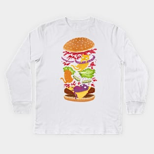 Cat Burger Kids Long Sleeve T-Shirt